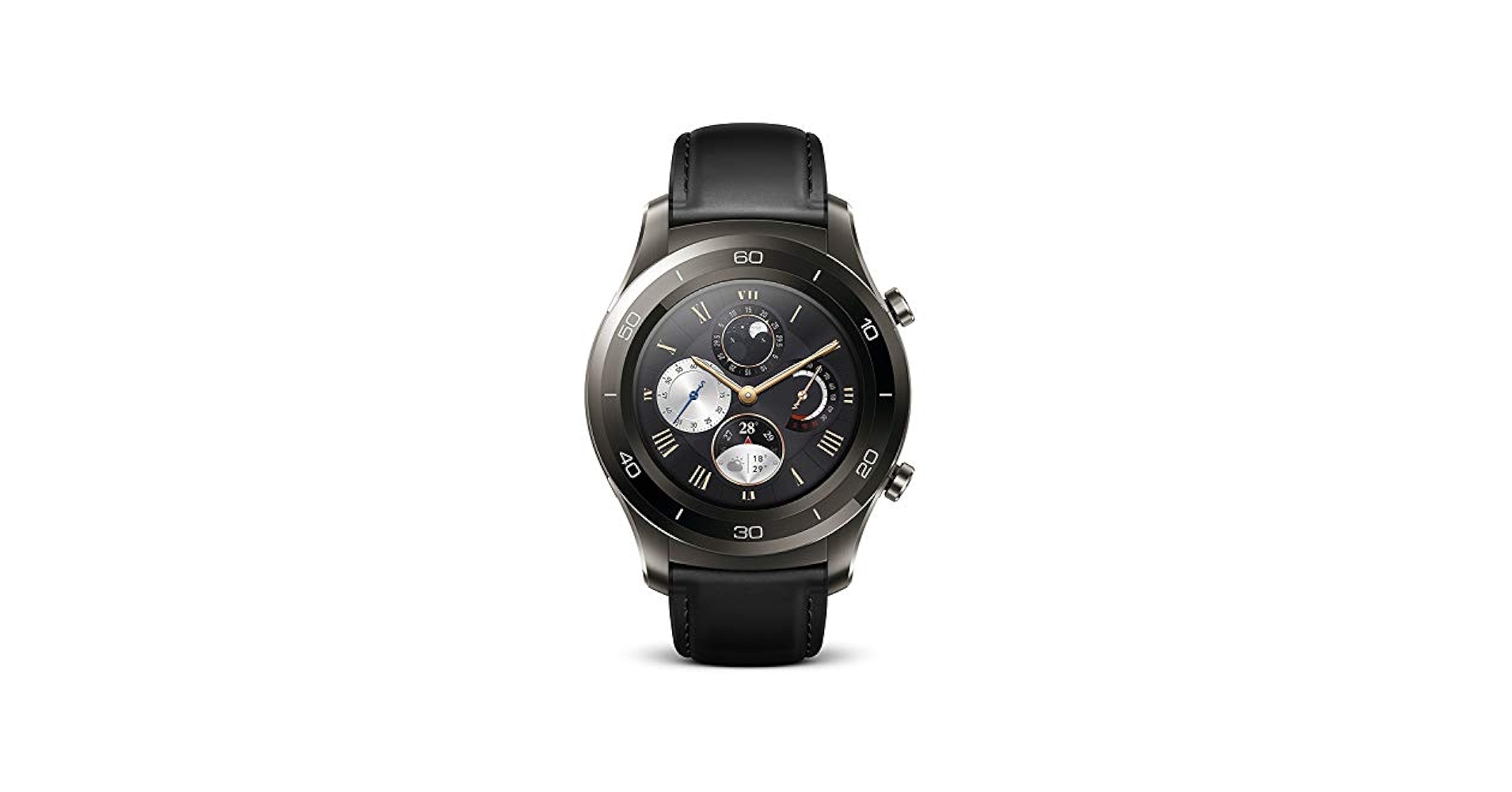 【basis】HUAWEI WATCH GT 2 46mm Elire Huawei Watch GT 2 46mm - Black Strap GPS Bluetooth Smart